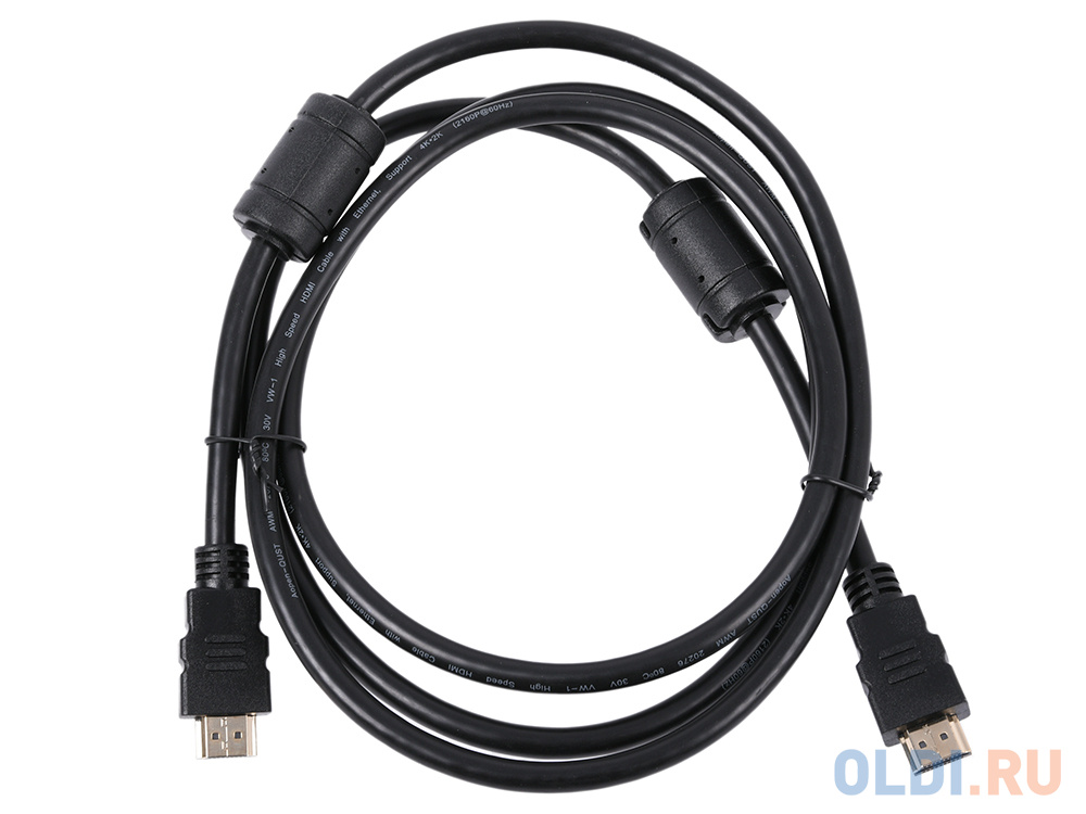 Кабель HDMI 1.8м AOpen ACG711D-1.8M круглый черный фото