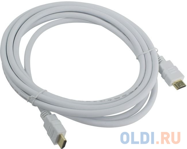 Кабель HDMI 19M/M ver 2.0, 3М, белый  Aopen <ACG711W-3M фото