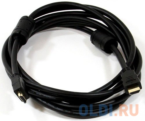 Кабель HDMI 19M/M ver 2.0, 3М, 2 фильтра  Aopen <ACG711D-3M кабель hdmi 10м aopen acg711dw 10m круглый белый