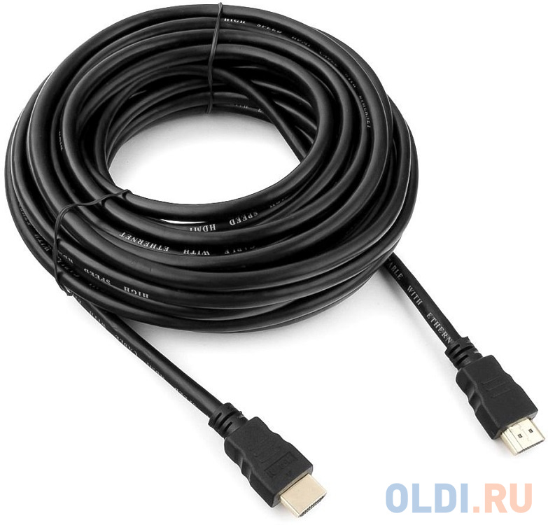 Кабель HDMI Гарнизон 10м, v1.4, M/M, черный, пакет (GCC-HDMI-10М) кабель miniusb гарнизон круглый gcc usb2 am5p 0 5m
