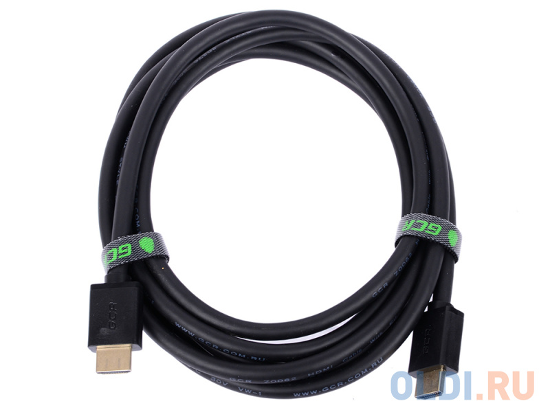Greenconnect Кабель 3.0m v2.0 HDMI M/M Ethernet 18 Гбит/с, 3D, 4K, 28/28 AWG, OD7.3mm, тройной экран greenconnect кабель 1 0m hdmi версия 2 0 hdr 4 2 2 ultra hd 4k 60 fps 60hz 5k 30hz 3d audio 18 0 гбит с 28 28 awg od7 3mm тройной экран белы