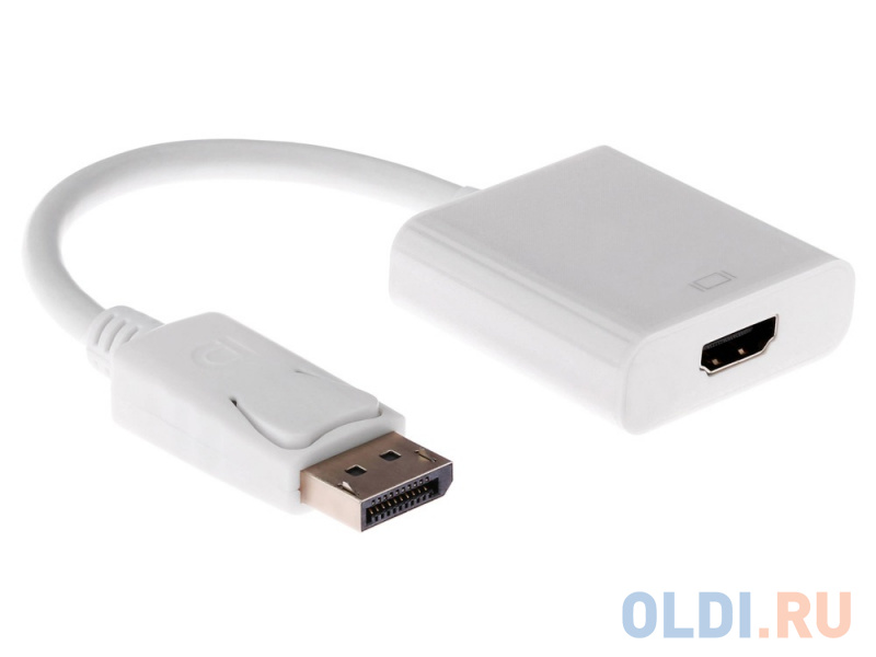 

ORIENT C306W, Кабель-адаптер DisplayPort M - HDMI F, длина 0.2 метра, белый