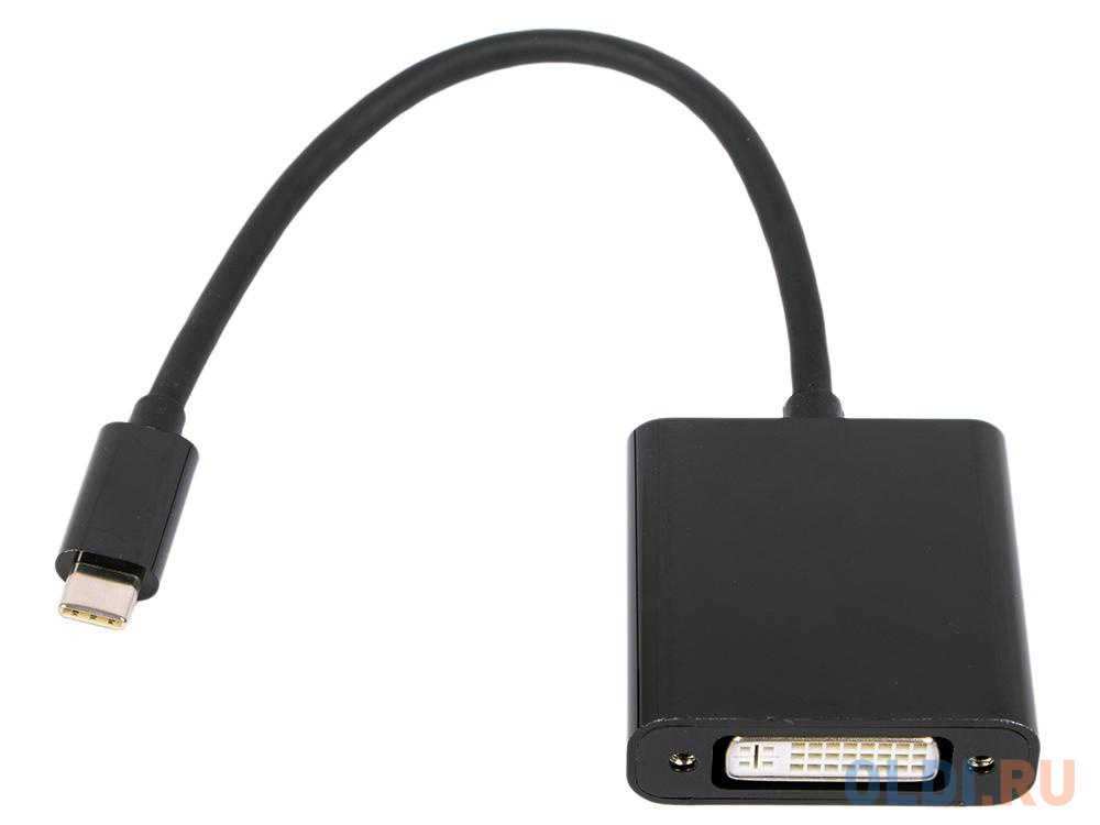 Переходник USB Cablexpert A-CM-DVIF-01, USB Type-C/DVI, 15см, пакет переходник cablexpert a dpm dvif 002 displayport dvi 20m 19f черный пакет