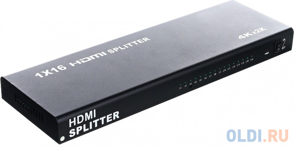 Разветвитель HDMI 1=16 4k@30 HZ Telecom  TTS7015 разветвитель hdmi 1 8 telecom tts5030 каскадируемый 1 4v 3d