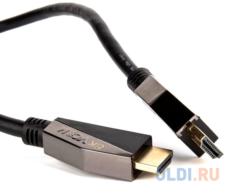 Кабель HDMI 19M/M,ver. 2.1, 8K@60 Hz 2m VCOM CG860-2M кабель hdmi 1м vcom telecom cg860 1m круглый черный