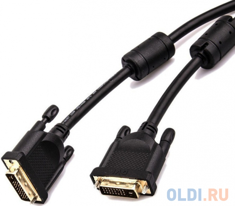 

Кабель DVI 5м AOpen ACG442GD-5M круглый черный