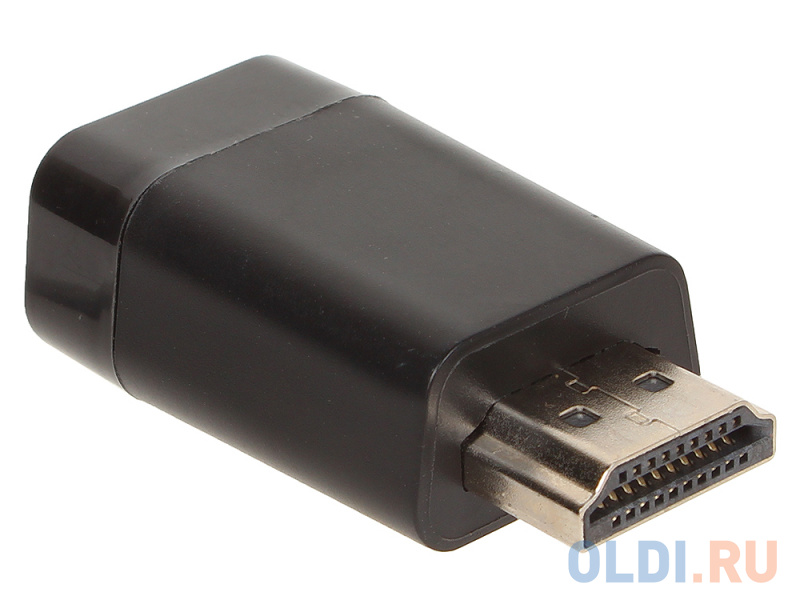 Переходник HDMI-VGA Cablexpert A-HDMI-VGA-001, 19M/15F переходник hdmi m hdmi f угловой 90° vcom ca320