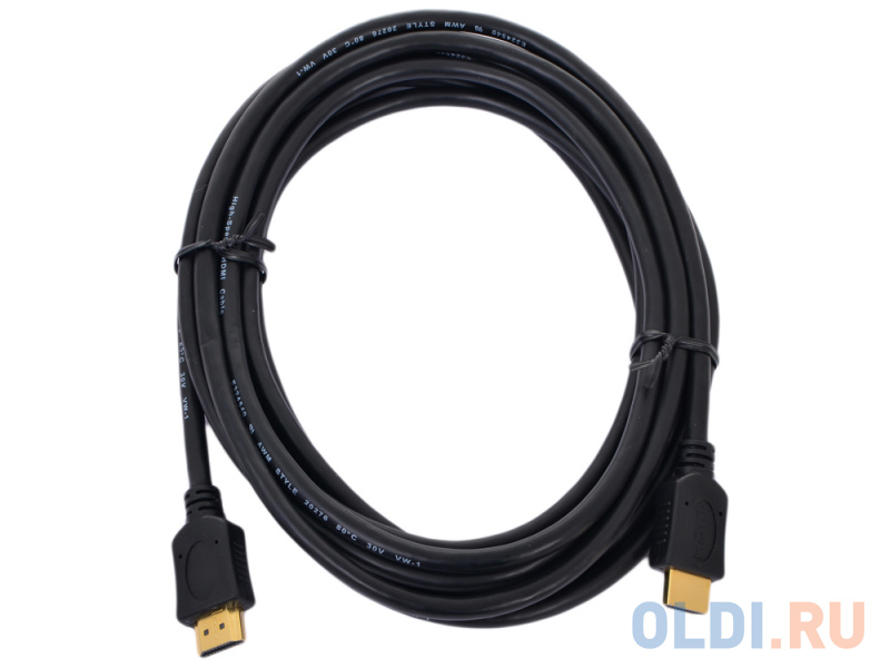 

Кабель HDMI 19M/19M Ver 2.0 Gembird 4.5м, черный, позол.разъемы, экран, пакет <CC-HDMI4-15