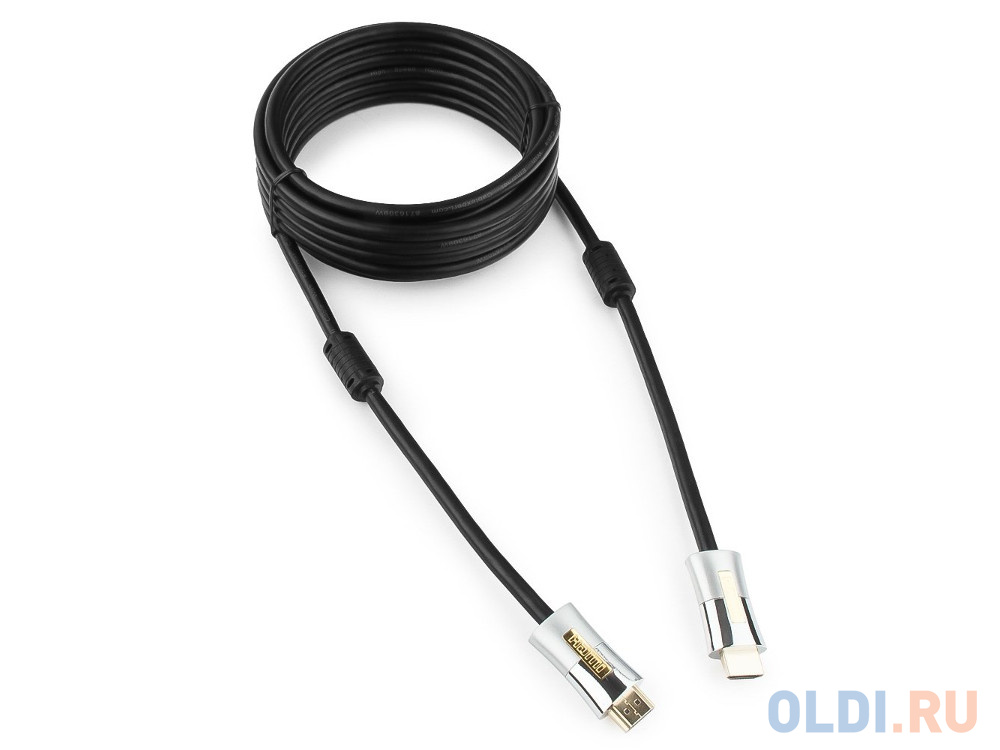 Кабель HDMI Cablexpert, серия Platinum, 4,5 м, v2.0, M/M, позол.разъемы, метал. корпус, ферритовые кольца, блистер CC-P-HDMI01-4.5M - фото 3