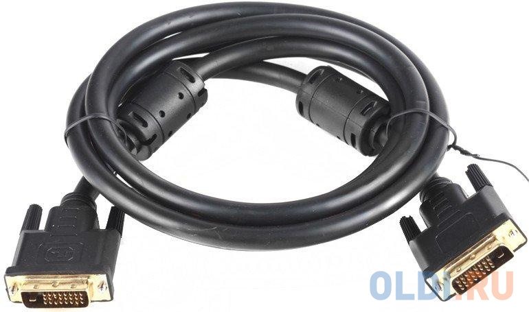 

Кабель DVI 1.8м VCOM Telecom VDV6300-1.8M круглый черный