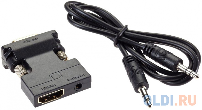 

Переходник HDMI VGA VCOM Telecom CA336 круглый черный