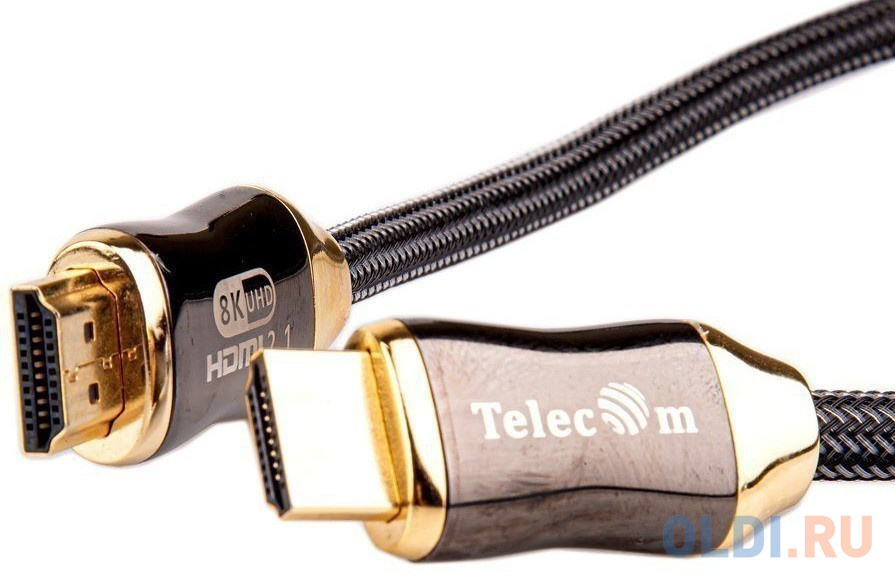 Кабель HDMI 0.5м TELECOM TCG300-0.5M круглый черный фото