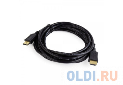 Кабель HDMI 1.8м Bion BXP-CC-HDMI4L-018 круглый черный кабель hdmi displayport 1 8м bion bxp cc dp hdmi 018 круглый