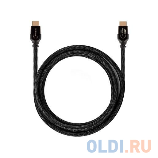 Кабель HDMI 2м Rombica DX20 круглый черный CB-DX20 - фото 1