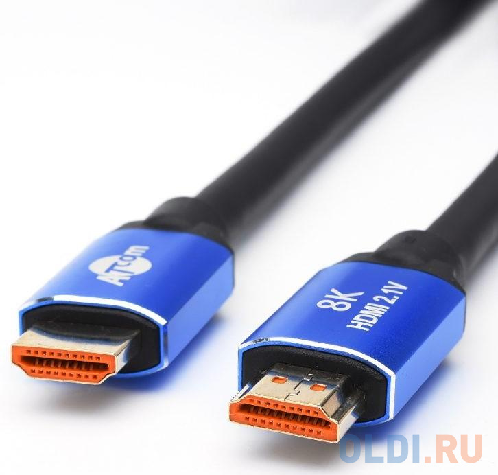 Кабель HDMI 3м Atcom AT8887 круглый черный фото