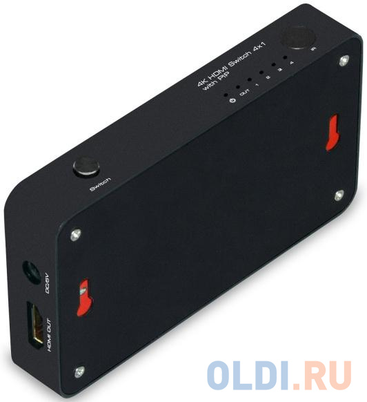 Переключатель HDMI 4 x 1 Greenline, 4Kx2K 30Hz, Пульт ДУ, PiP, GL-v401A Переключатель HDMI 4 x 1 Greenline, 4Kx2K 30Hz, Пульт ДУ, PiP, GL-v401A фото