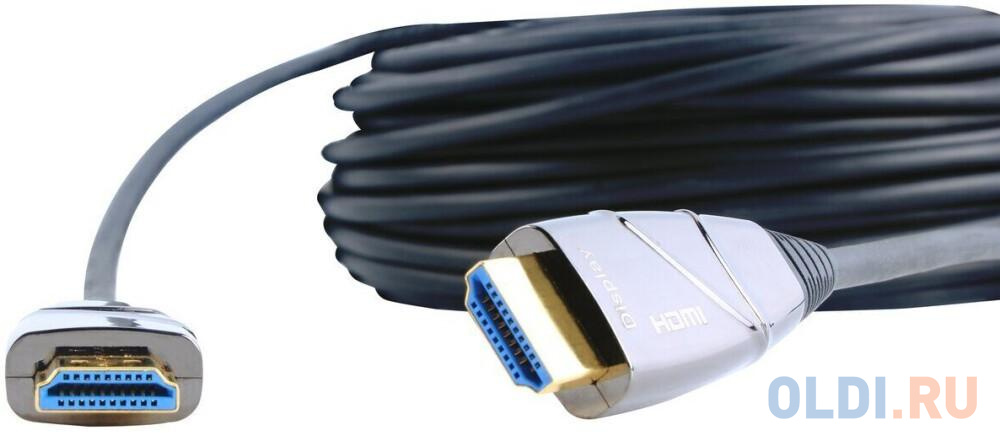 Кабель HDMI 20м VCOM Telecom D3743-20M круглый черный кабель hdmi to dvi d 19m 25m 3м tv com lcg135e 3m