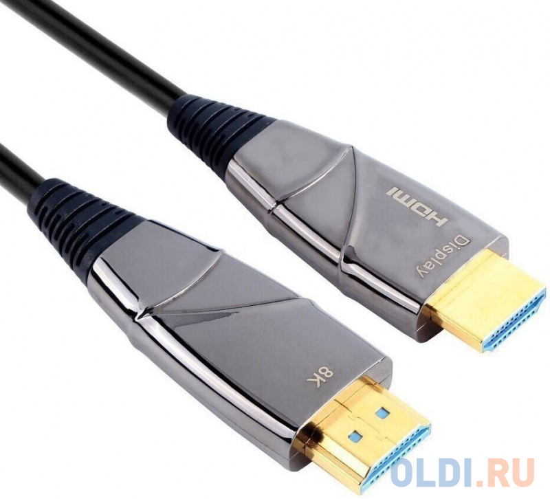 Кабель HDMI 20м VCOM Telecom D3743-20M круглый черный Кабель HDMI 20м VCOM Telecom D3743-20M круглый черный фото