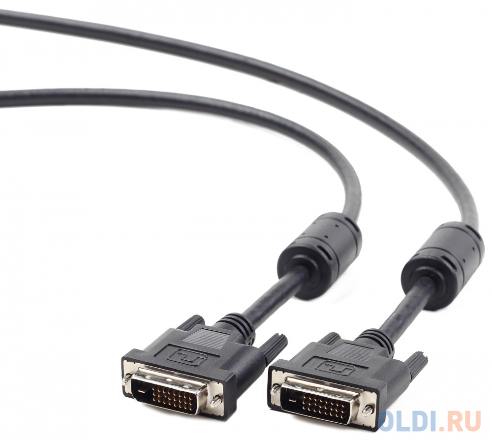 Кабель DVI-DVI 3.0м Dual Link Gembird экранированный ферритовые кольца черный CC-DVI2-BK-10M