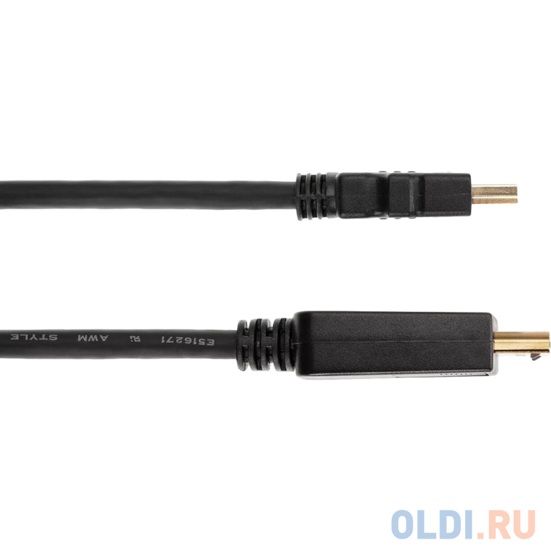 Кабель HDMI DisplayPort 1.8м AOpen ACG494-1.8M круглый черный фото