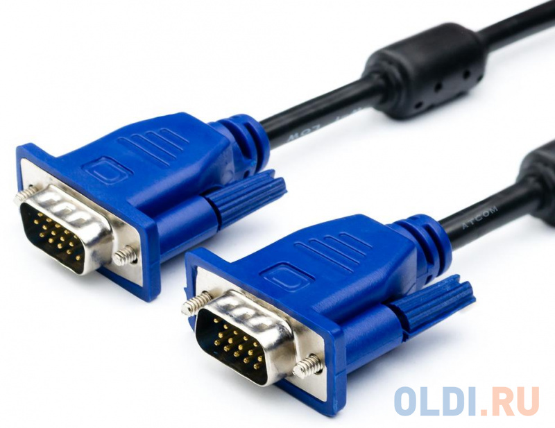 

Кабель VGA 15м Atcom AT9152 круглый черный