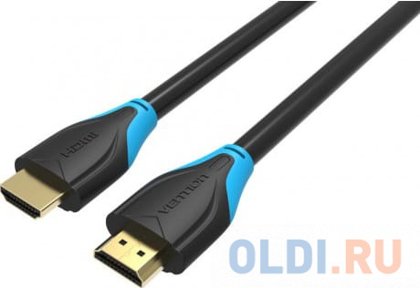 Кабель HDMI 0.75м Vention High speed v1.4 with Ethernet 19M/19M VAA-B01-L075