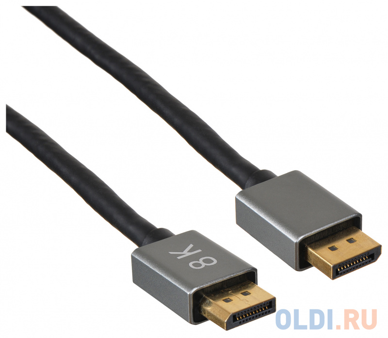 Кабель DisplayPort 3м Бюрократ BHP-DPP-1.4-3G круглый черный Вид№3