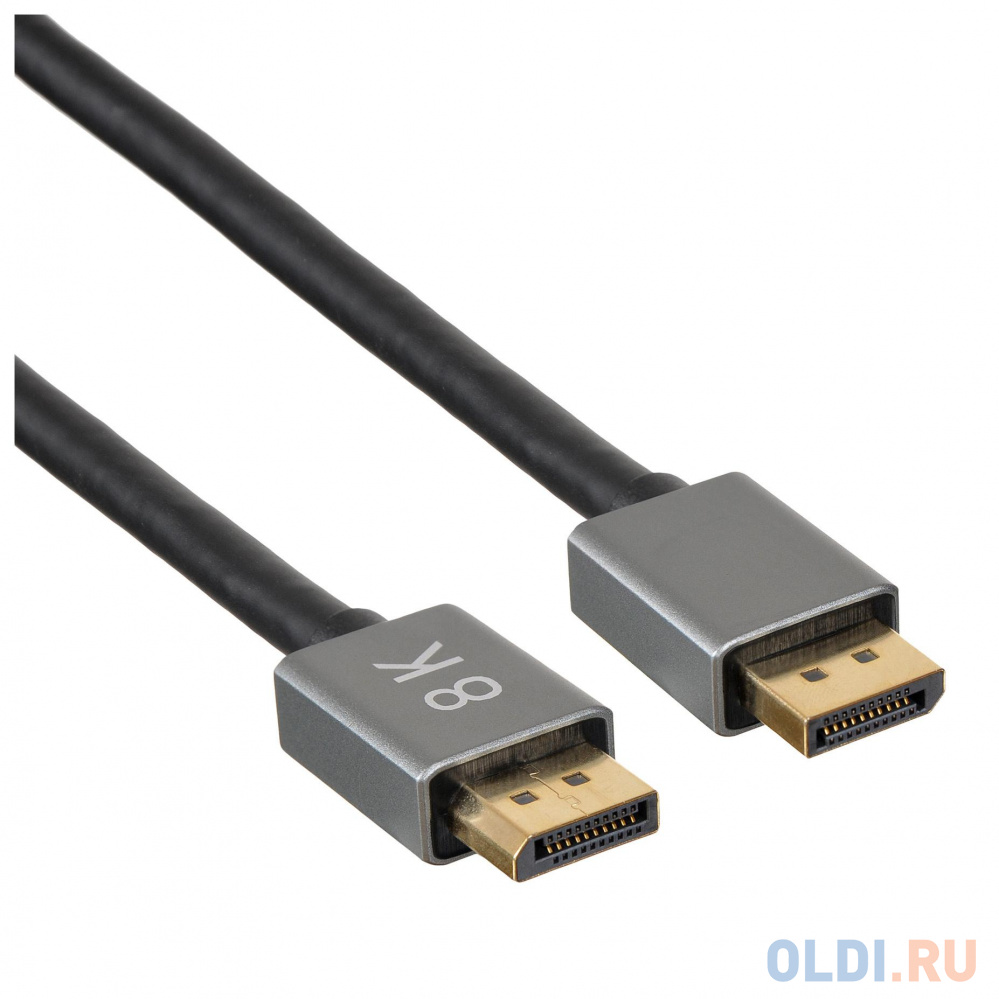 Кабель DisplayPort 5м Бюрократ BHP-DPP-1.4-5G круглый черный фото