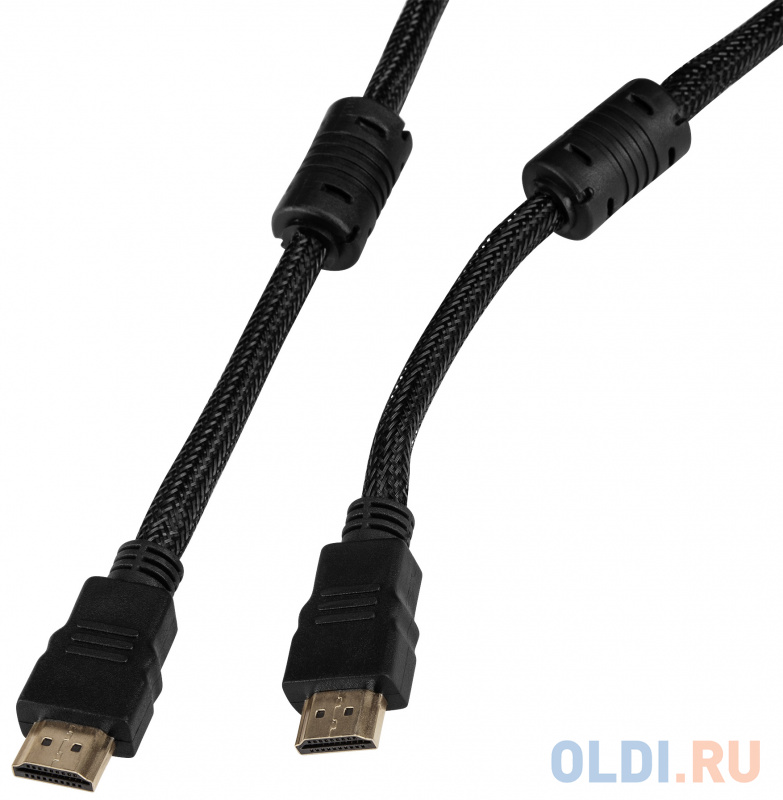 Кабель HDMI 10м Бюрократ HDMI-V1.4-10MC круглый черный Вид№2