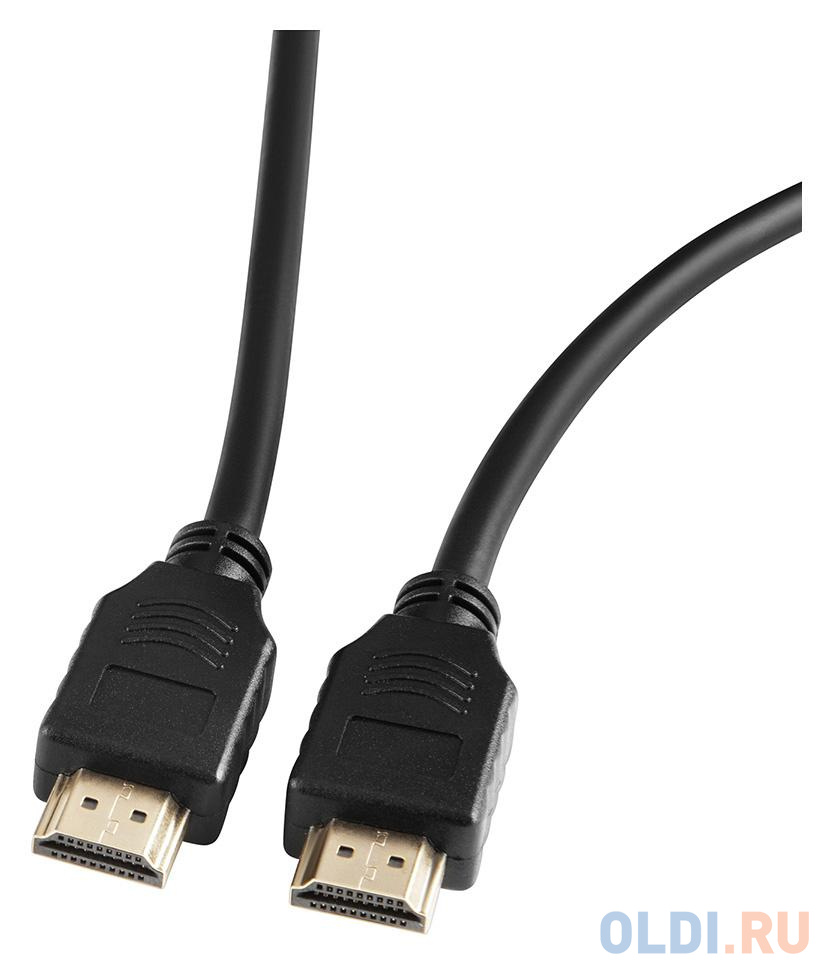 Кабель HDMI 2м Бюрократ BHP-HDMI-2.1-2 круглый черный - фото 1