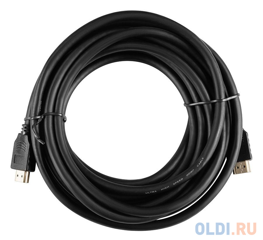 Кабель HDMI 5м Бюрократ BHP-HDMI-2.1-5 круглый черный - фото 2