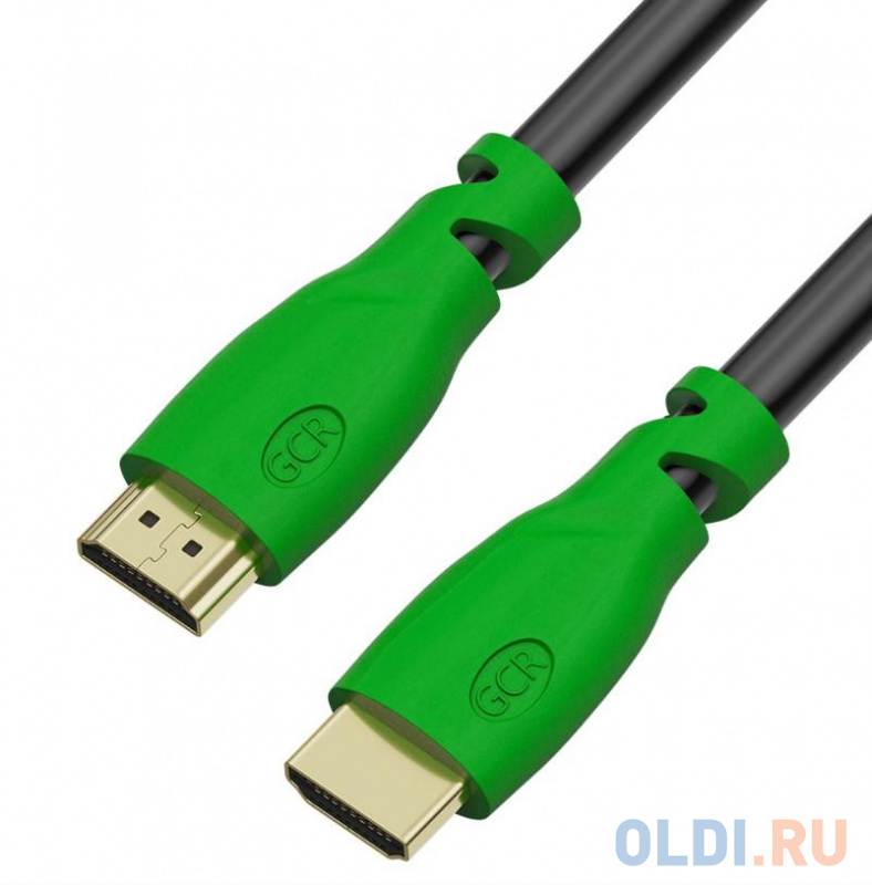 

Кабель HDMI 0.3м Green Connection GCR-HM321-0.3m круглый черный/зеленый