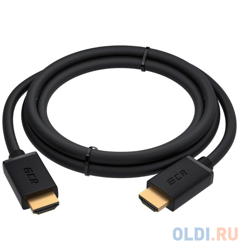 Кабель HDMI 1м Green Connection GCR-HM411-1.0m круглый черный Кабель HDMI 1м Green Connection GCR-HM411-1.0m круглый черный фото
