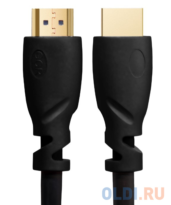 Кабель HDMI 0.5м Green Connection GCR-HM313-0.5m круглый черный Вид№2