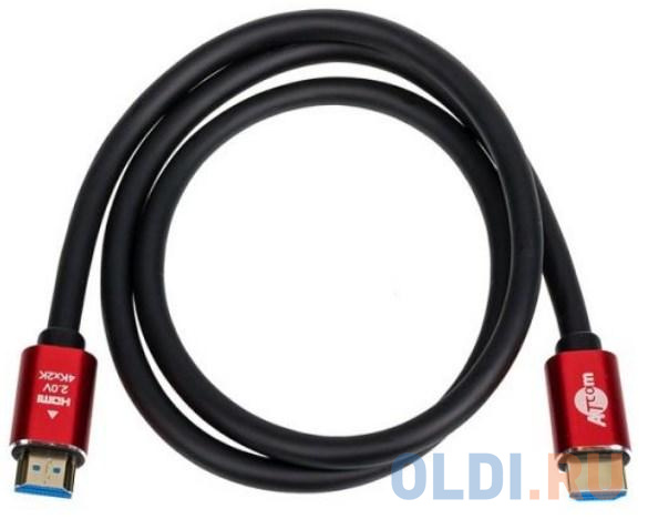 Кабель HDMI 3 m (Red/Gold, в пакете)  VER 2.0 фото