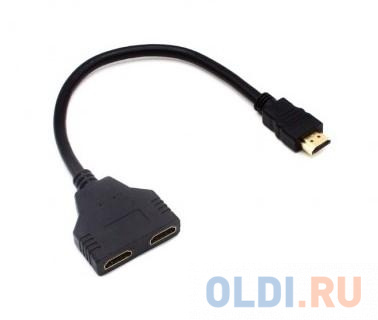 

Переходник HDMI 0.3м KS-is KS-362 круглый черный