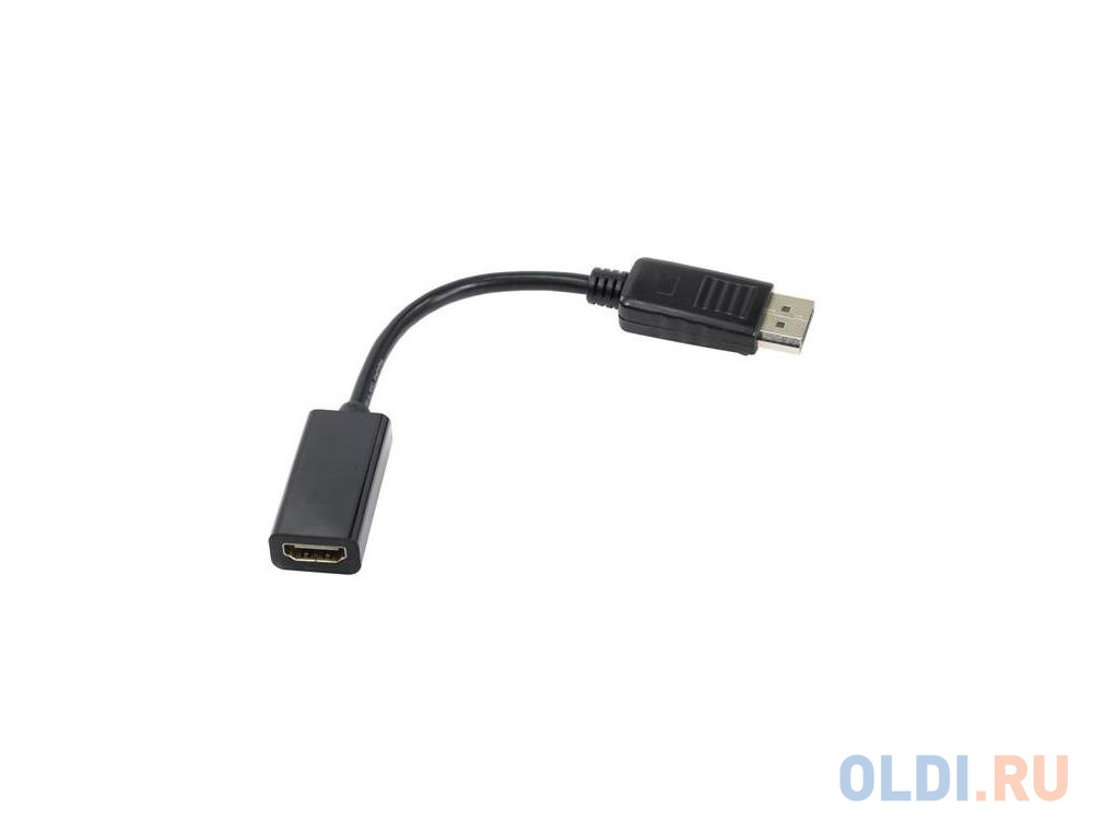 Переходник DisplayPort to HDMI F 0.2м Telecom TA553 кабель переходник hdmi vga m m 1 8м telecom ta670 1 8m