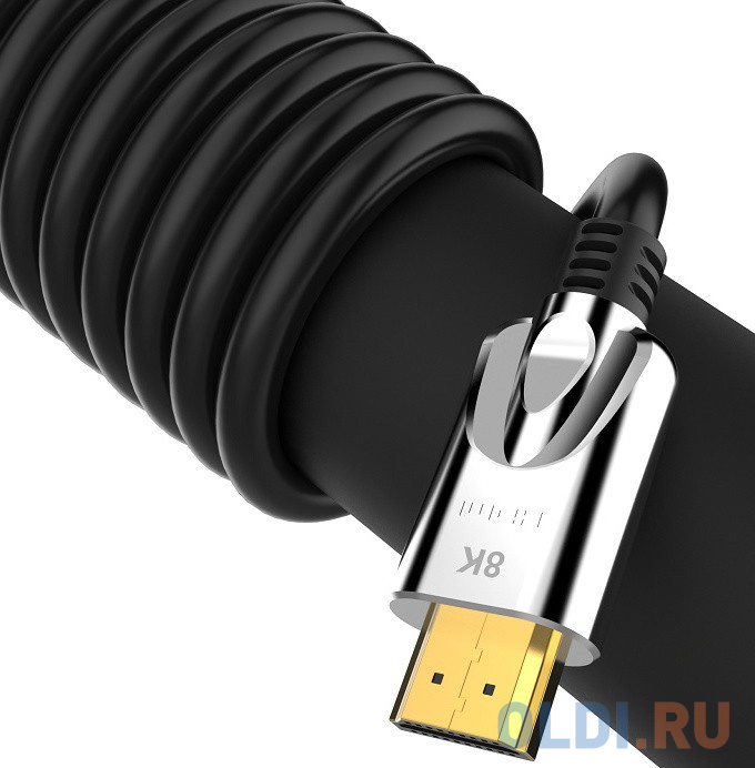 Кабель HDMI 2м VCOM Telecom CG862-2M круглый черный/серебристый Вид№3