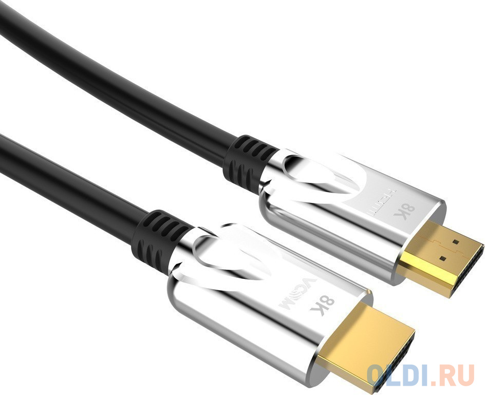 Кабель HDMI 2м VCOM Telecom CG862-2M круглый черный/серебристый Вид№4