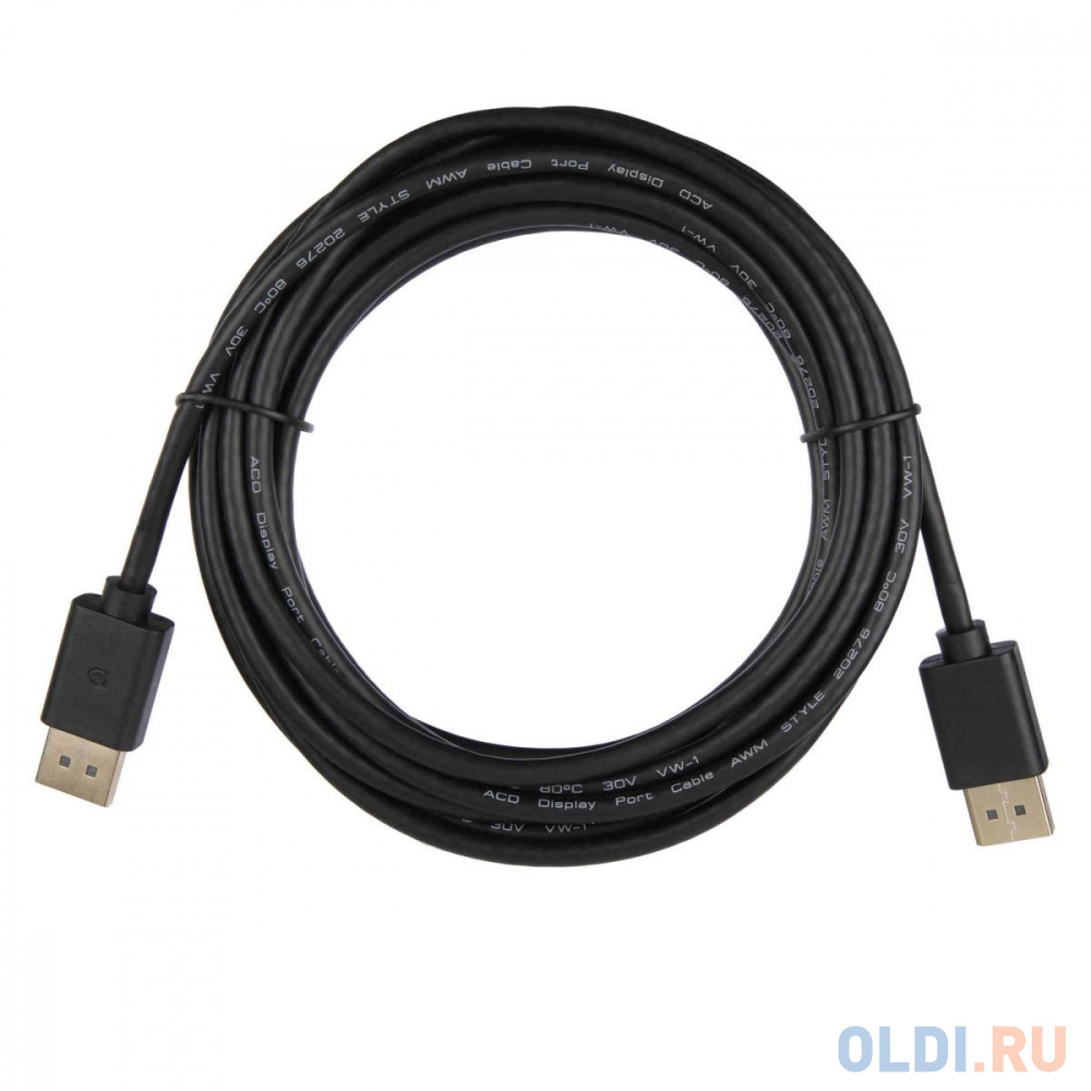 

Кабель ACD-DDPM2-50B [ACD-DDPM2-50B] DisplayPort 1.2, Golden Plated, 20m/20m, Черный, 5м, (742385)