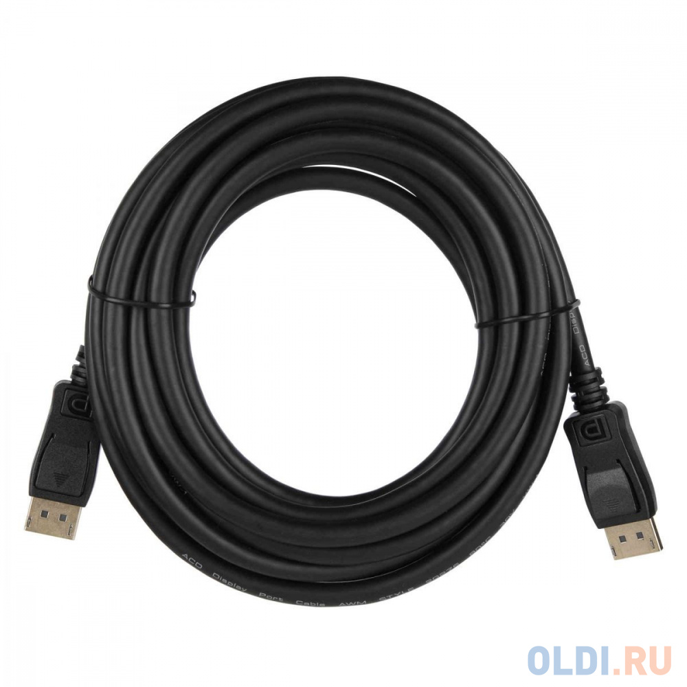 Кабель ACD-DDPM4-50B [ACD-DDPM4-50B] DisplayPort 1.4, Golden Plated,20m/20m, Черный, 5м, (742439)