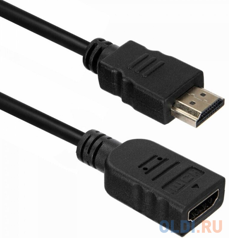 Кабель ACD-DHHF1-30B [ACD-DHHF1-30B] HDMI 1.4, Golden Plated,19m/19f, HDMI extension, Черный, 3м (742286) Вид№2