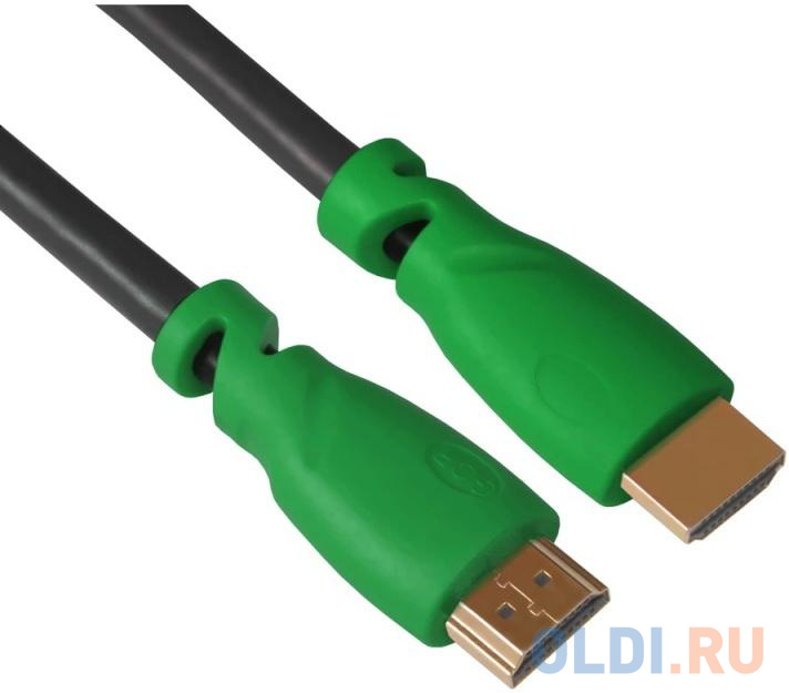 

Greenconnect Кабель 3.0m, HDMI версия 2.0 HDR 4:2:2, Ultra HD, 4K 60 fps 60Hz/5K*30Hz, 3D, AUDIO, 18.0 Гбит/с, 28/28 AWG, OD7.3mm, тройной экран, черный, зеленые коннекторы, GCR-HM321-3.0m, Зеленый
