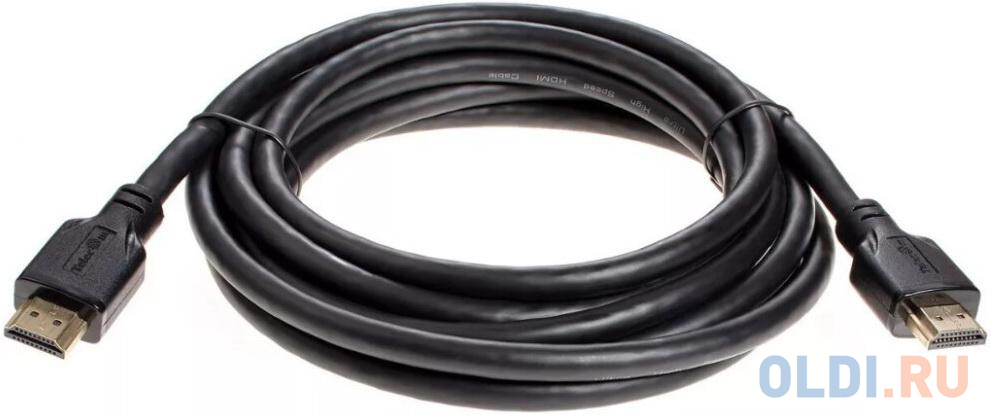 Кабель HDMI 4.5м TELECOM TCG255-4.5M круглый черный кабель hdmi 5м telecom tcg235mf 5m круглый