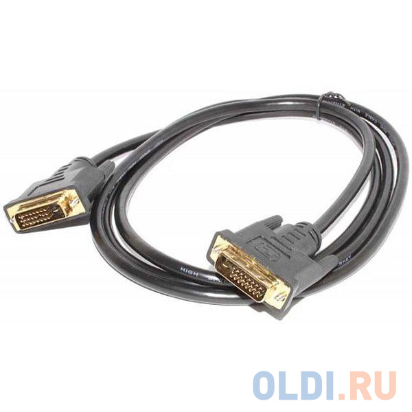 Кабель DVI 2м Perfeo D8101 круглый черный кабель usb 2 0 microusb 1м perfeo u4807 круглый