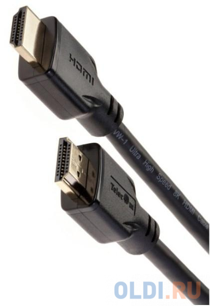 Кабель HDMI 19M/M,ver. 2.1, 8K@60 Hz 0.5m Telecom