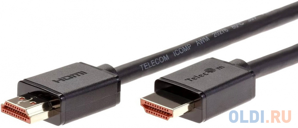 Кабель HDMI-19M --- HDMI-19M ver 2.0+3D/Ethernet ,1m Telecom <TCG215-1M>