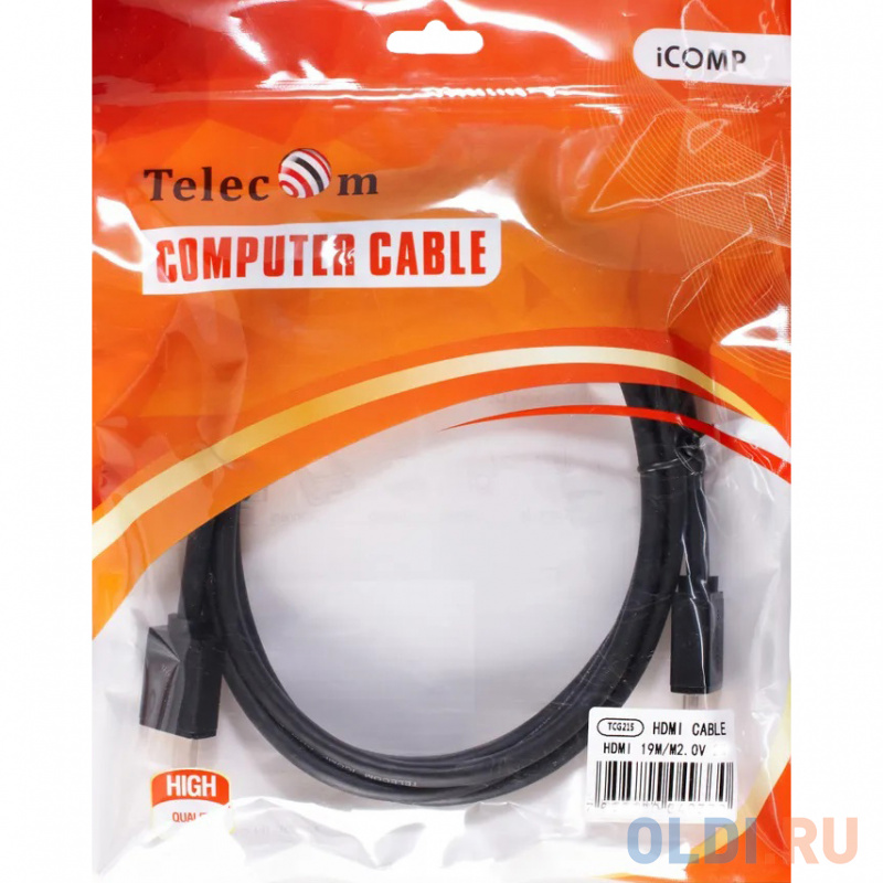 Кабель HDMI-19M --- HDMI-19M ver 2.0+3D/Ethernet ,3m Telecom <TCG215-3M> Кабель HDMI-19M --- HDMI-19M ver 2.0+3D/Ethernet ,3m Telecom <TCG215-3M> фото