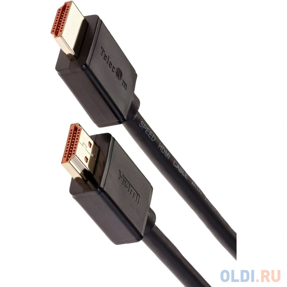 Кабель HDMI-19M --- HDMI-19M ver 2.0+3D/Ethernet ,2m, 2 фильтраTelecom <TCG215F-2M>