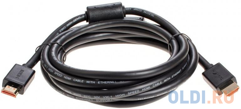 Кабель HDMI-19M --- HDMI-19M ver 2.0+3D/Ethernet ,3m, 2 фильтраTelecom <TCG215F-3M> Кабель HDMI-19M --- HDMI-19M ver 2.0+3D/Ethernet ,3m, 2 фильтраTelecom <TCG215F-3M> фото
